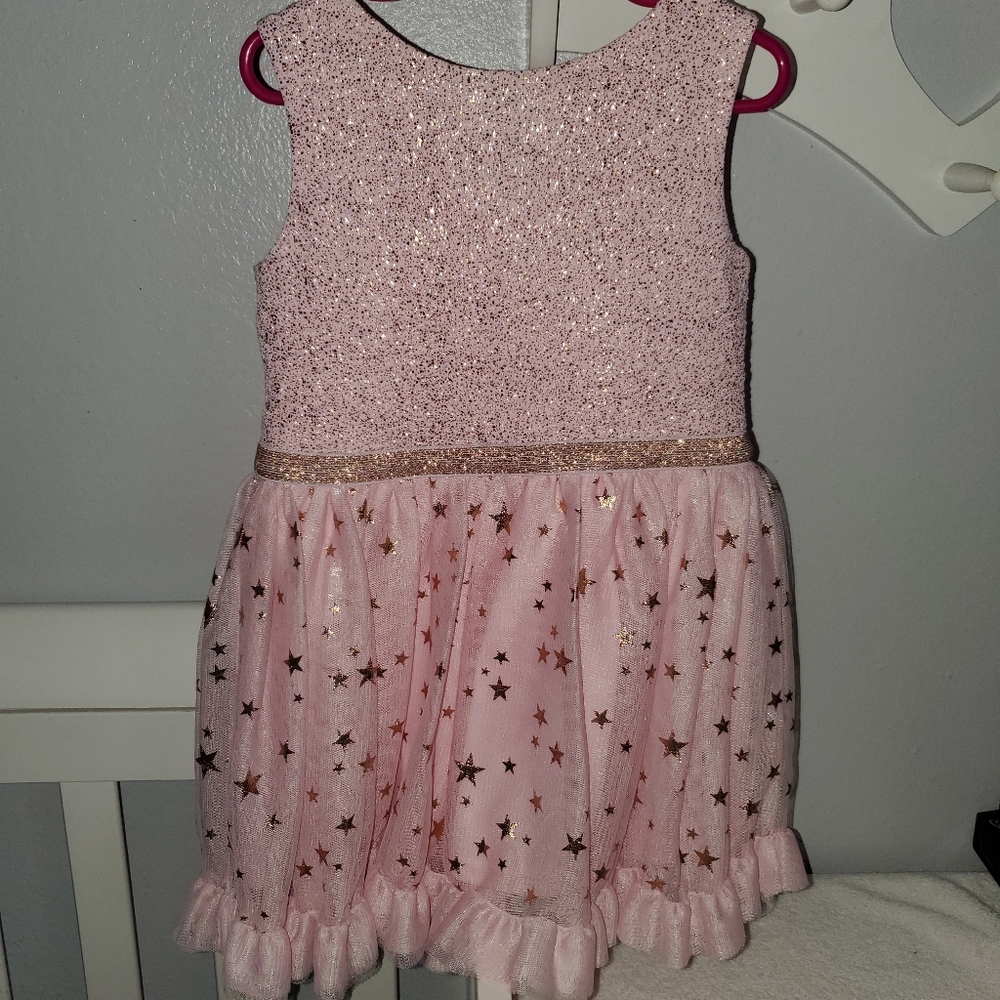 Toddler Girls Foil Star Dress